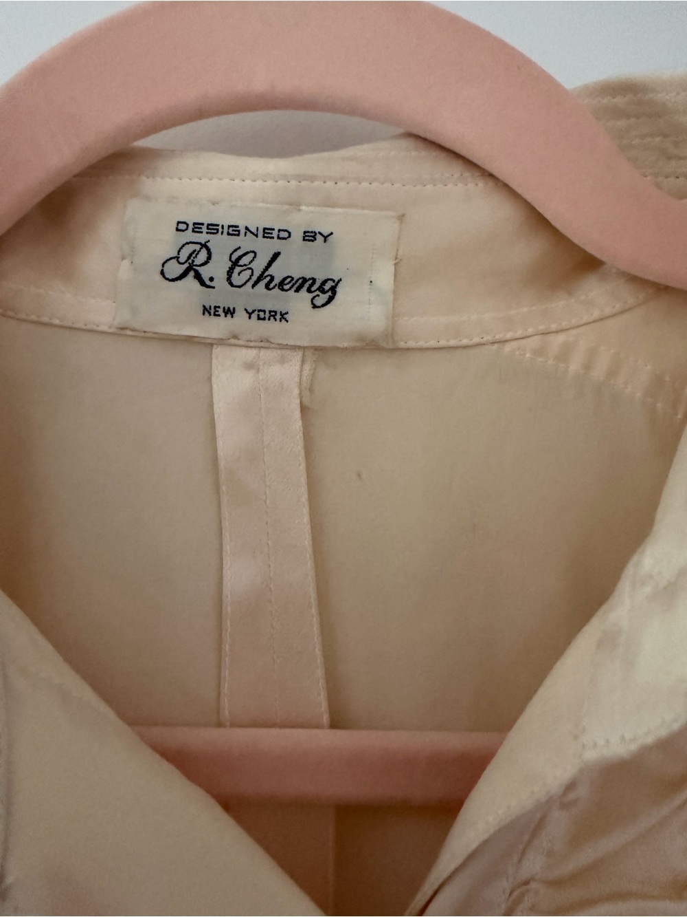 Soft Cream Ruffled Button-Front Blouse by - Picture 4 of 4